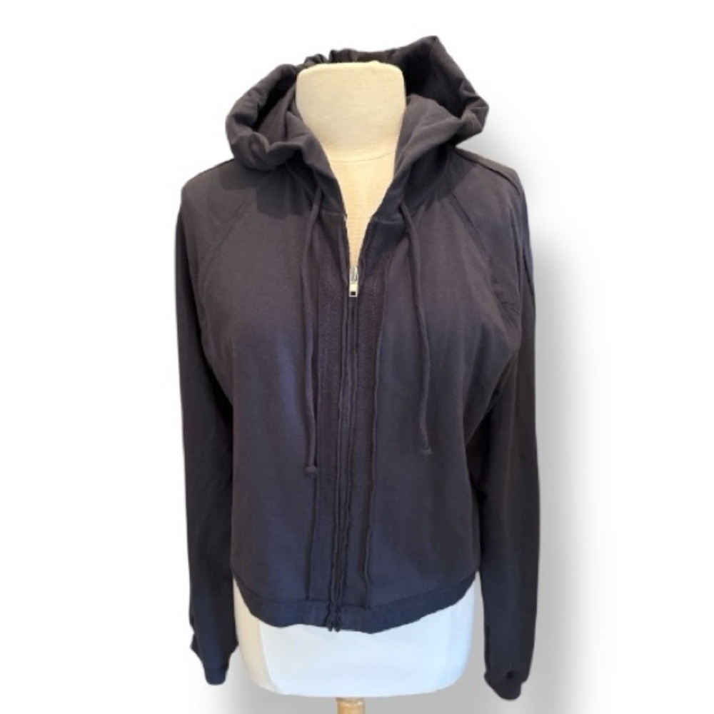 Hoodie Steel Gray Crop Jacket Steel Gray By Kylie Paige Size XL NWOT​​